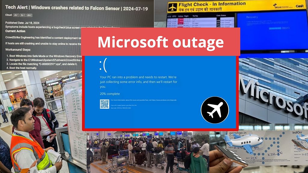 Microsoft Outage: ப்ளூ ஸ்கீரின் பிரச்னை; விமானநிலையம், வங்கி, ஐடி ...